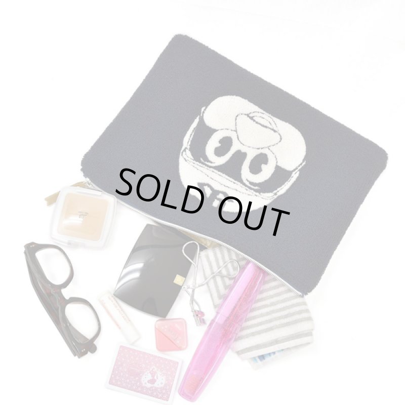 画像2: 東京ヤクルトスワローズマスコットキャラクター「つば九郎サガラ刺繍クラッチバッグ」  (2)