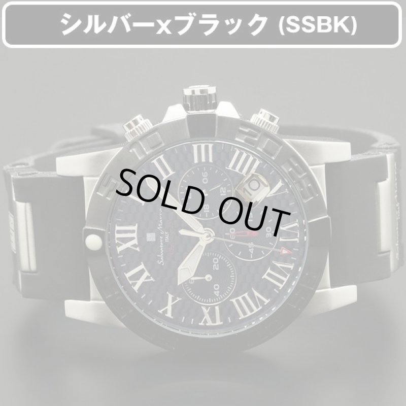 画像10: ラバーベルト&10気圧防水Salavatore Marraサルバトーレマーラクロノグラフウォッチ「SM18118」 (10)