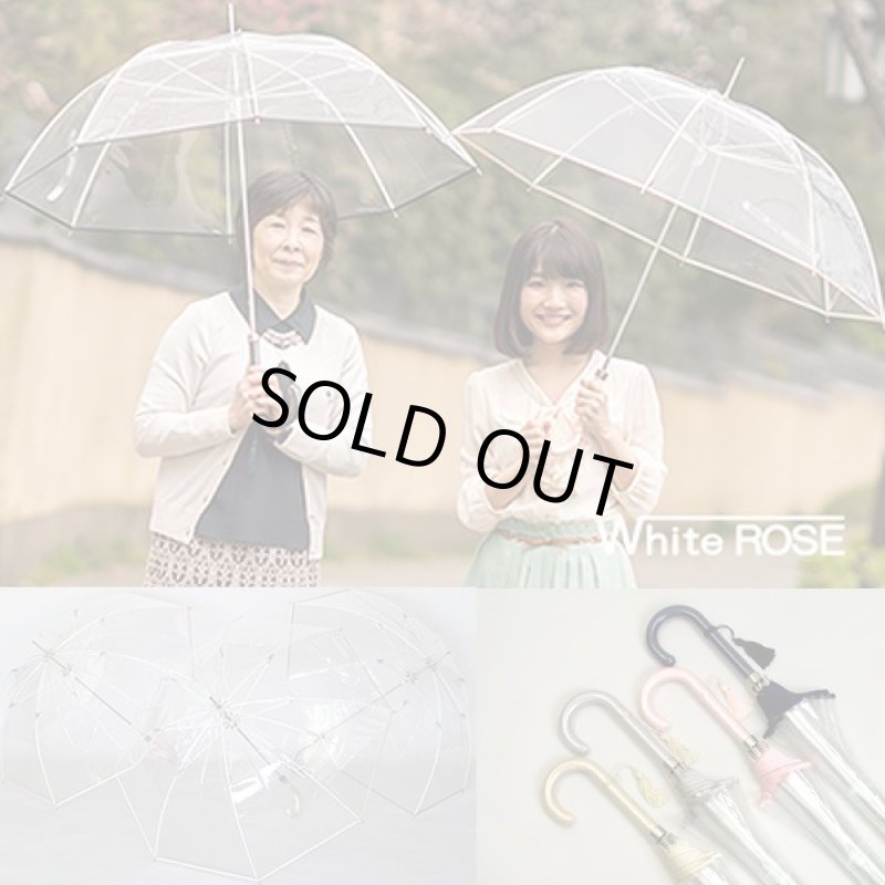 画像3: ホワイトローズビニール長傘「縁結」(えんゆう) (3)