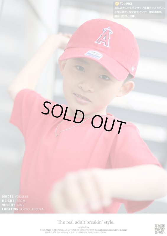 画像3: ロサンゼルス エンゼルス ボールキャプ／キッズレッド（47BRAND） (3)