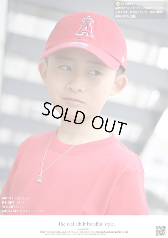 画像4: ロサンゼルス エンゼルス ボールキャプ／キッズレッド（47BRAND） (4)