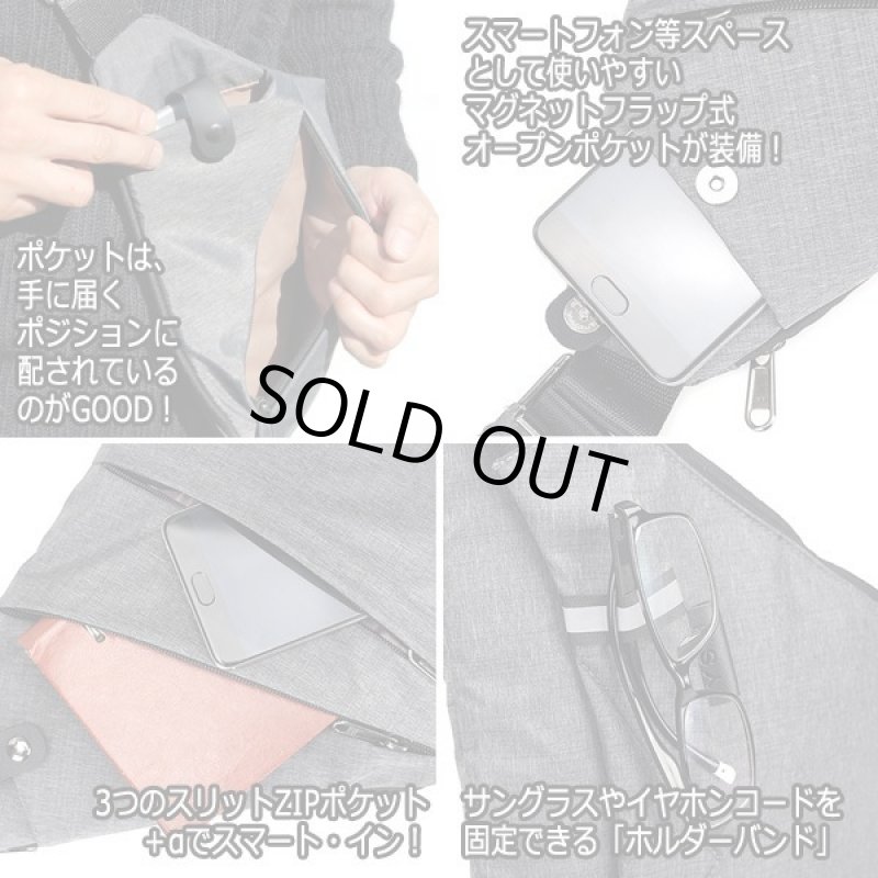 画像4: スリットZIPスリムサイドクロスボディバッグLIGHT (4)