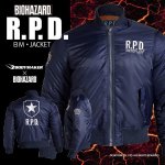 画像2: BIOHAZARD R.P.D. BMジャケット Type.MA-1 (2)