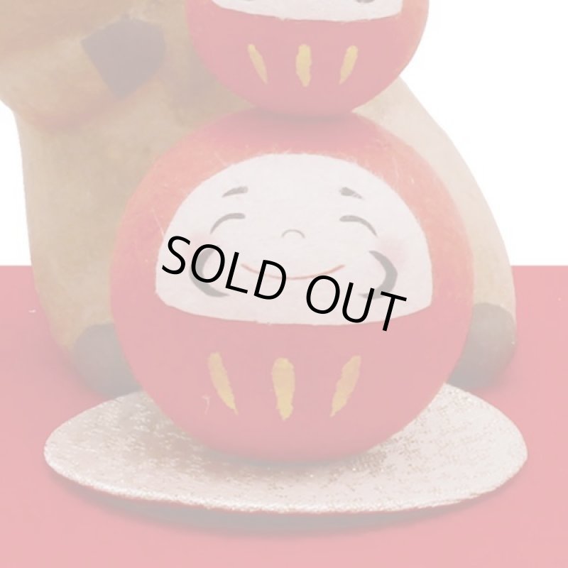 画像4: ちぎり和紙「のぞき亥と開運だるま」 (4)