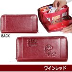 画像8: スヌーピーコインスルー＆アコーディオンカードホルダーラウンドZIPウォレット (8)