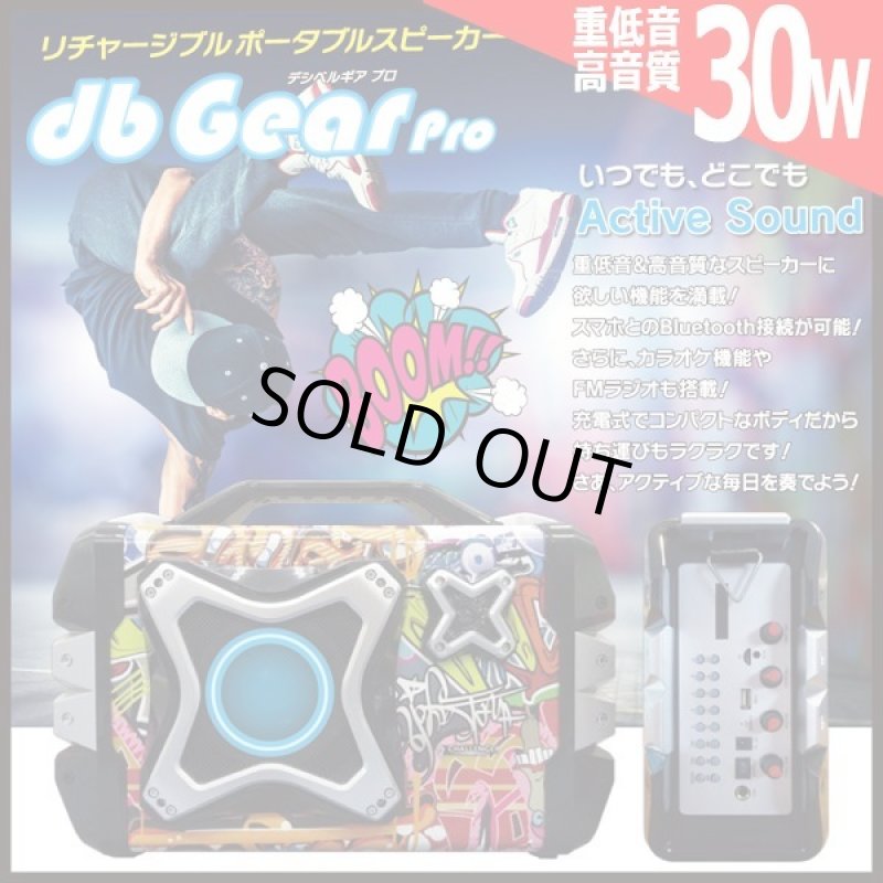 画像1: Bluetoothリチャージブルポータブルスピーカー「デシベルギアPro30」PS-DG001  (1)