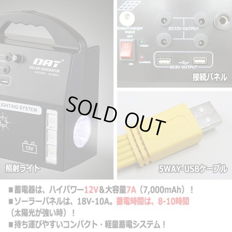 画像5: DATソーラーホーム蓄電器セット (5)