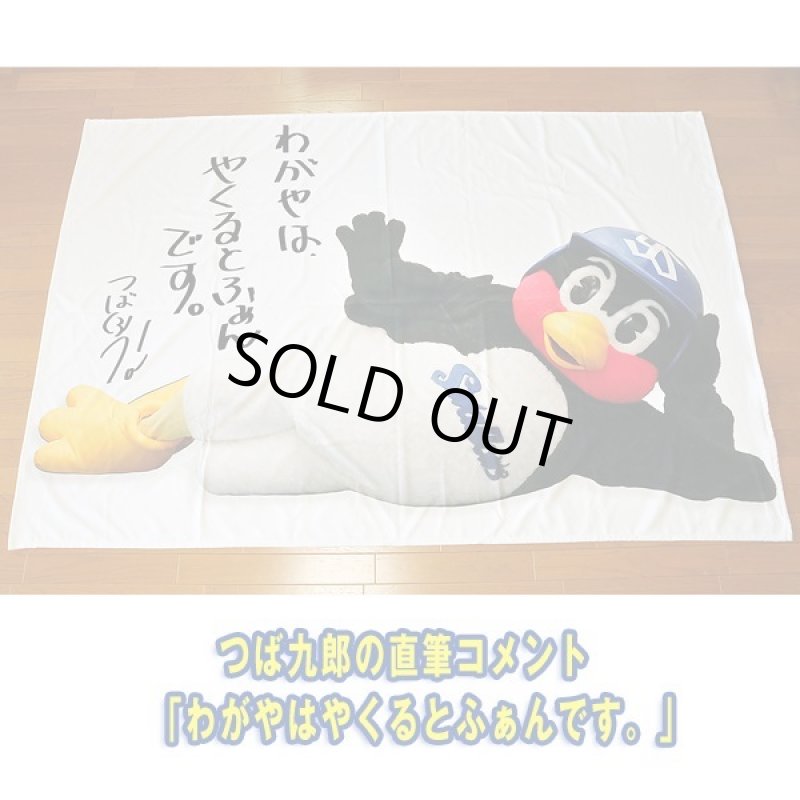 画像3: 東京ヤクルトスワローズマスコットキャラクター「つば九郎ほぼ等身大タオルケット」  (3)