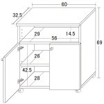 画像5: キッチンラック「キャスター付きスマートワゴン60KD」 (5)