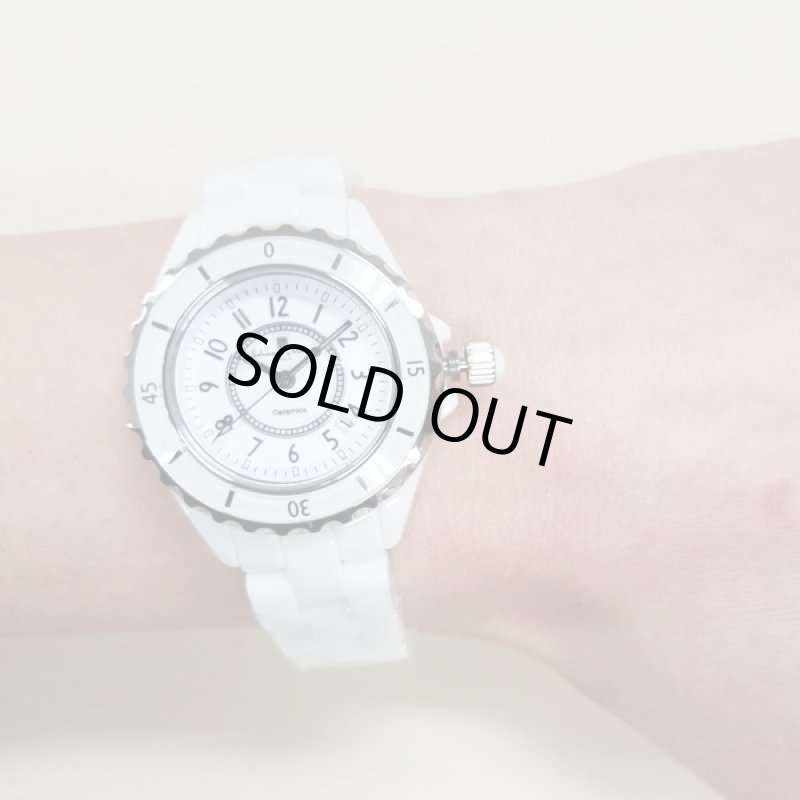 画像2: ホワイトセラミックSalavatore Marraサルバトーレマーラレディースウォッチ「SM15151」 (2)