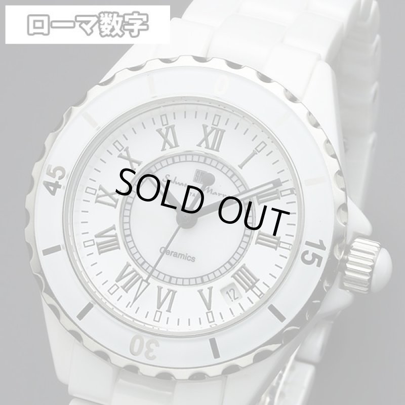 画像6: ホワイトセラミックSalavatore Marraサルバトーレマーラメンズウォッチ「SM15120」 (6)