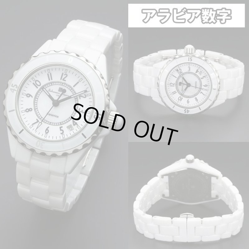 画像5: ホワイトセラミックSalavatore Marraサルバトーレマーラメンズウォッチ「SM15120」 (5)