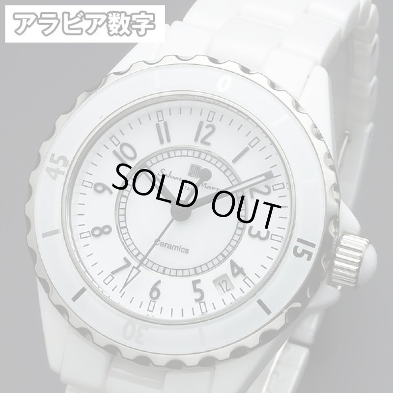 画像4: ホワイトセラミックSalavatore Marraサルバトーレマーラメンズウォッチ「SM15120」 (4)