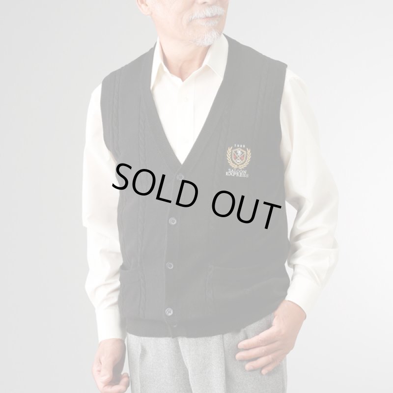 画像2: SALOON EXPRESS(サルーンエクスプレス)モノトーン前開きベスト2色組 (2)