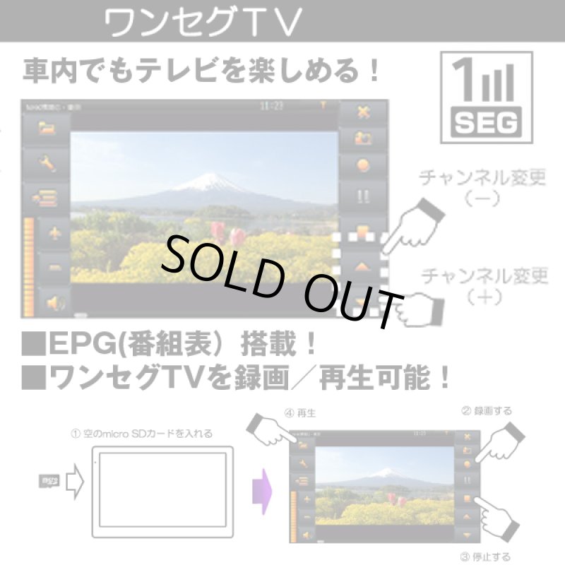 画像8: ドライブレコーダー付き7インチ ワンセグTV内蔵GPSカーナビ(3年地図更新無料2019年度版) (8)