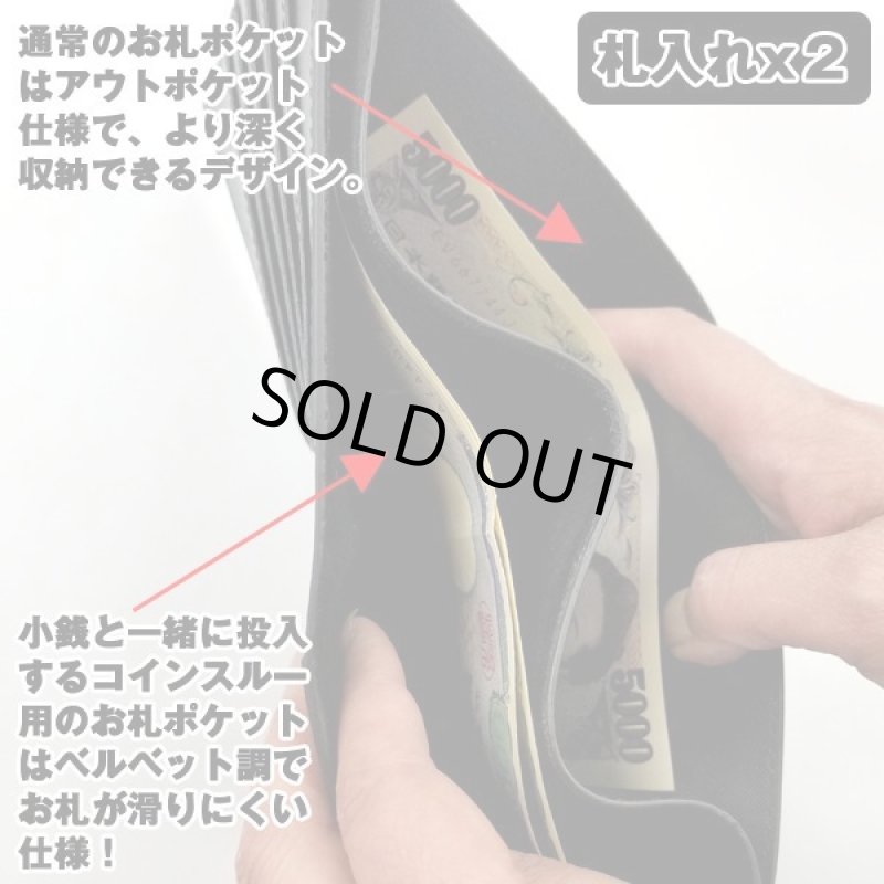 画像8: i-STYLESイタリアンレザー ワンアクションコインスルーウォレット (8)