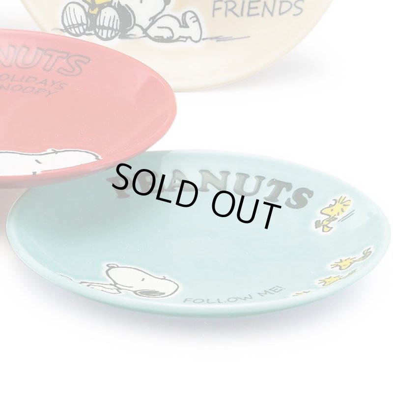 画像8: スヌーピーカラフルピーナッツ木箱入り小皿セット (8)