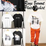 画像1: RINGSバーンアウトフォトＴシャツ (1)