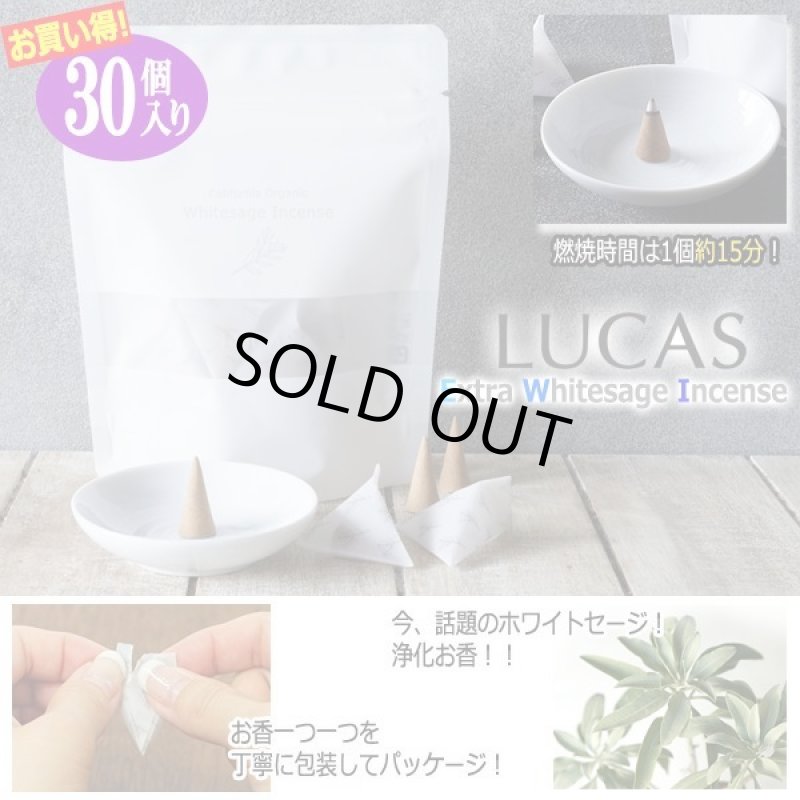 画像6: LUCAS[ルカス] ホワイトセージ浄化＆ヒーリングインセンス[30個入り] (6)