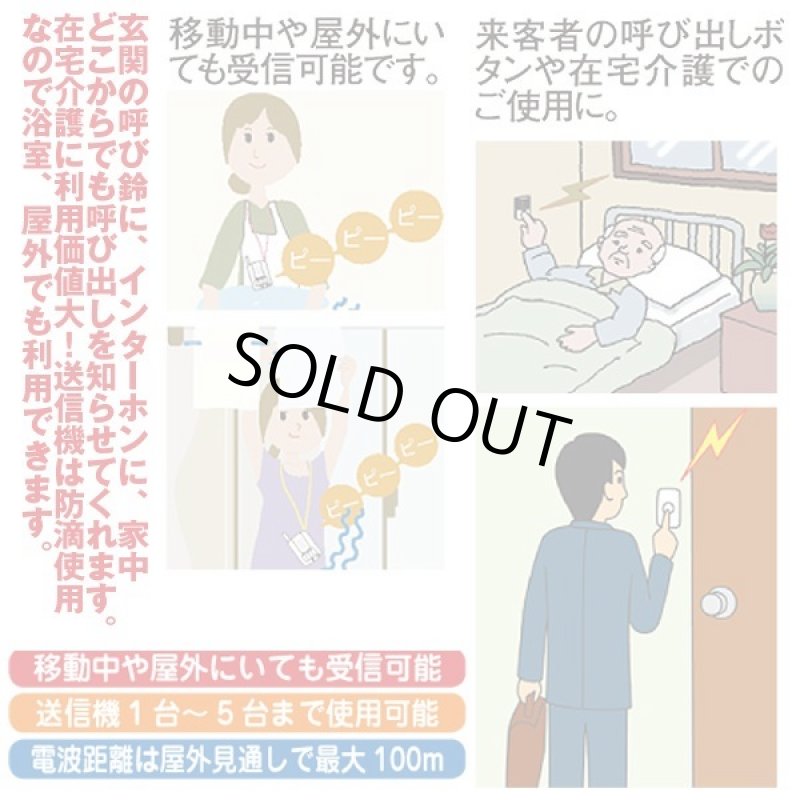 画像3: 携帯受信チャイム専用「別売り押しボタン送信機2個組」 (3)