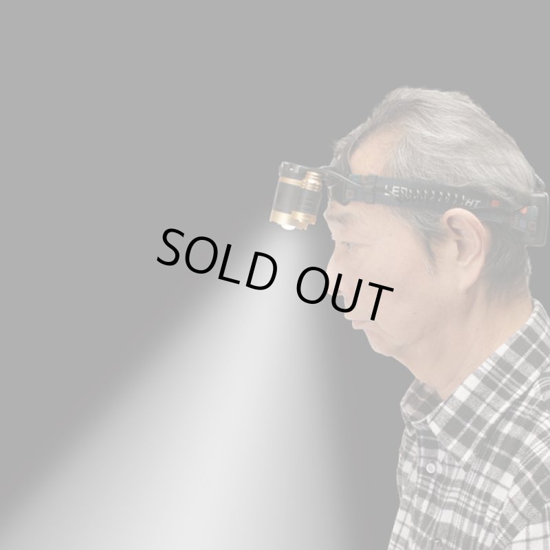 画像4: 300m照射3灯ズームヘッドライト (4)