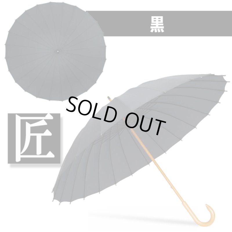 画像3: 24本骨メンズ和傘「匠」 (3)