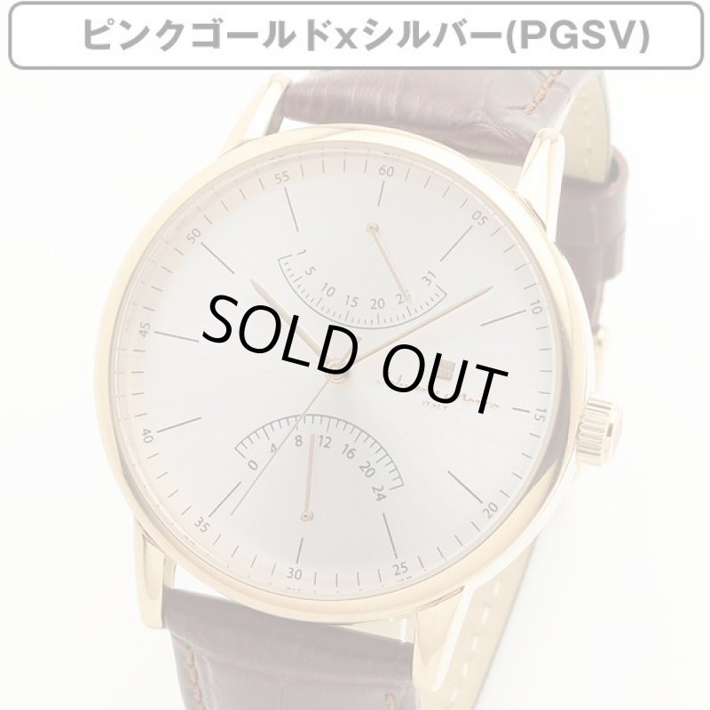 画像4: レトログラード&レザーベルトSalavatore Marraサルバトーレマーラメンズクォーツウォッチ「SM19105」 (4)