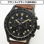 画像10: レザーベルト&10気圧防水Salavatore Marraサルバトーレマーラクロノグラフウォッチ「SM19101」 (10)