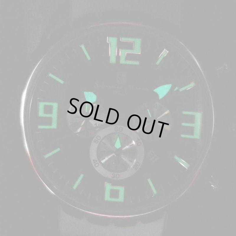 画像3: ホワイトラバーベルト&10気圧防水Salavatore Marraサルバトーレマーラクロノグラフウォッチ「SM15107」 (3)