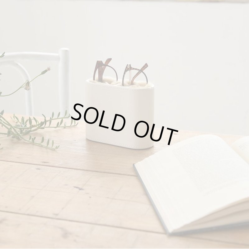 画像2: ファーアレンジメガネスタンド２本用ホワイト (2)