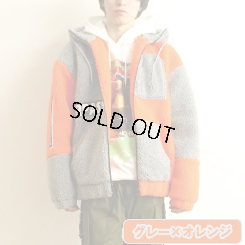 画像4: RINGS配色シープボアフード付きブルゾン (4)