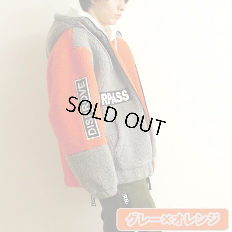 画像5: RINGS配色シープボアフード付きブルゾン (5)