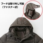 画像5: TROY BROS（トロイブロス）フード付きダウンハーフコート (5)