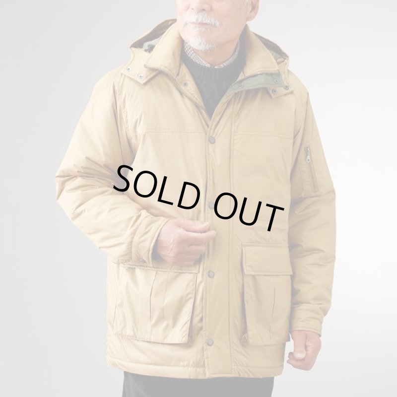 画像2: TROY BROS（トロイブロス）フード付き中綿多機能ハーフコート (2)