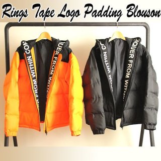 RINGS テープロゴフードコート reflem Dリング ファー コート 