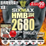 画像1: 筋肉革命SHAPE UP&MUSCLE!「SIXMAX HMB鋼[ハガネ]2680」1パック (1)