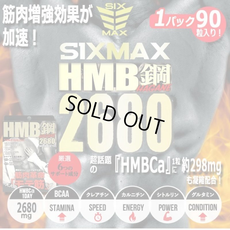 画像1: 筋肉革命SHAPE UP&MUSCLE!「SIXMAX HMB鋼[ハガネ]2680」1パック (1)