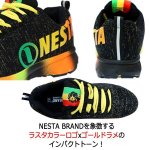 画像5: NESTA[ネスタ]デザインセーフティースニーカー（ゴールドラメxブラック） (5)