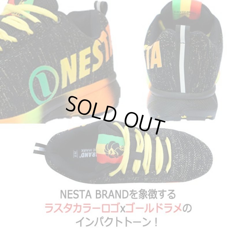 画像5: NESTA[ネスタ]デザインセーフティースニーカー（ゴールドラメxブラック） (5)