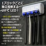 画像3: 3分で99.9％LED除菌！ULTRAWAVE歯ブラシ除菌ホルダー[壁掛け4連収納型] (3)