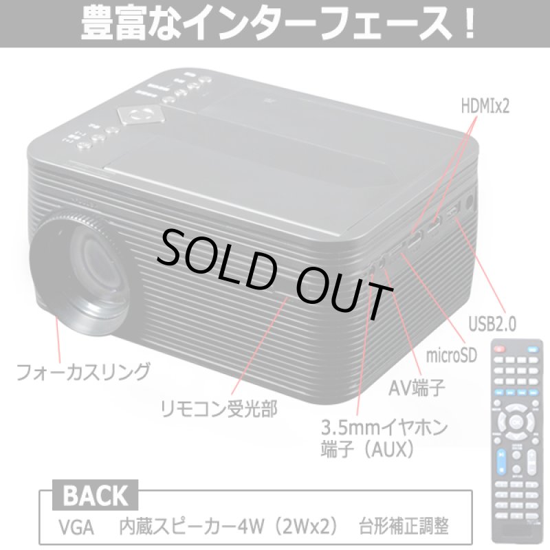 画像7: 天井にTV投影！DVDプレーヤー搭載LEDプロジェクター＆TVチューナーセット[VS-P01S] (7)