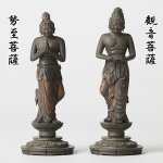 画像2: 仏像「観音菩薩・勢至菩薩２体セット」 (2)