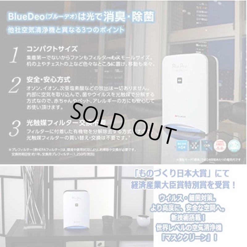 画像2: 世界レベルの空気清浄機「マスククリーンBlueDeo」 (2)