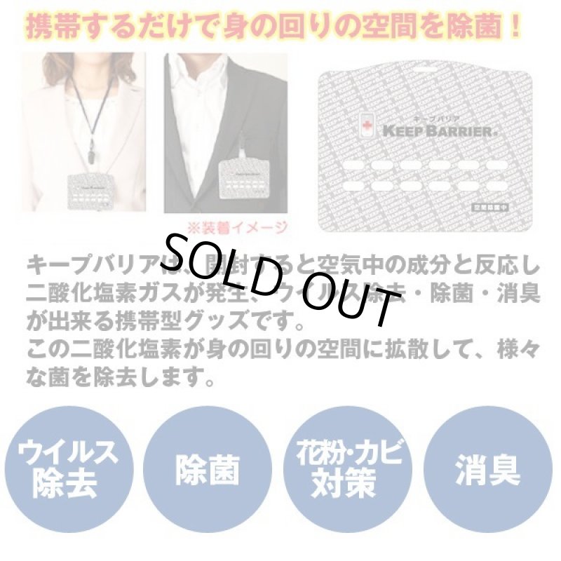 画像2: ウイルス対策空間除菌「キープバリア」2枚セット (2)