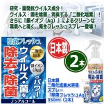 画像3: 日本製二酸化塩素水溶液スプレー「除菌フレッシュAg」350ml（2本） (3)