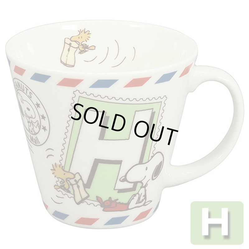 画像3: スヌーピーイニシャルマグ「エアメール」 (3)