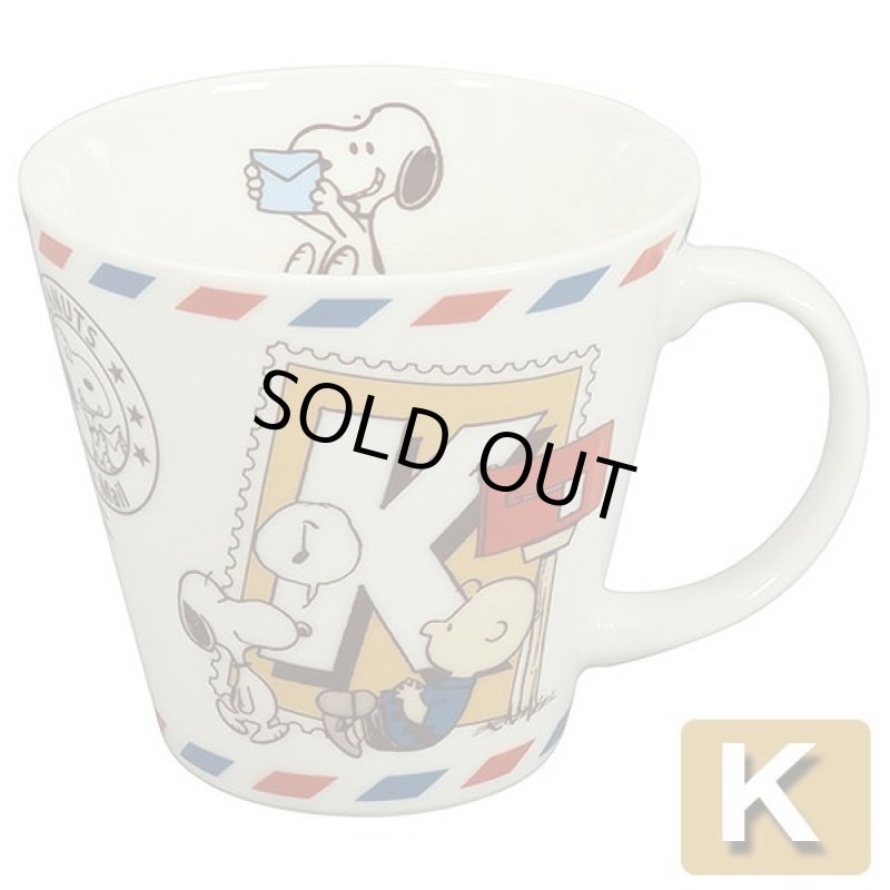 画像4: スヌーピーイニシャルマグ「エアメール」 (4)