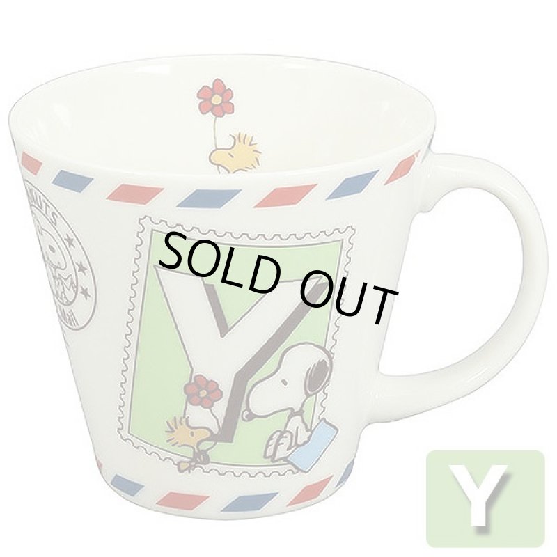 画像8: スヌーピーイニシャルマグ「エアメール」 (8)