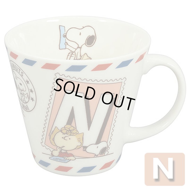 画像6: スヌーピーイニシャルマグ「エアメール」 (6)