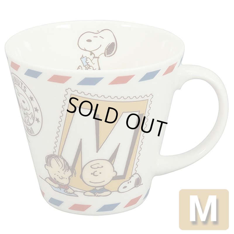 画像5: スヌーピーイニシャルマグ「エアメール」 (5)